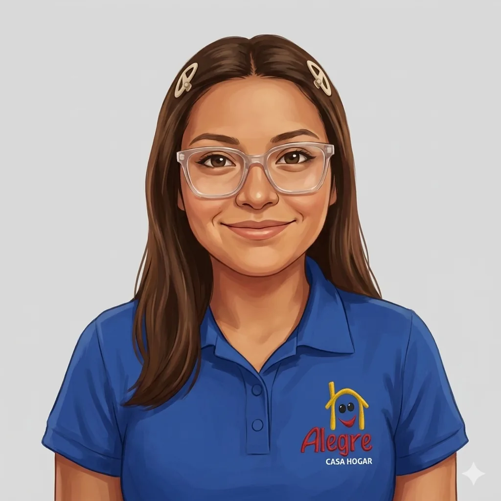 Ingrid, a resident of Casa Hogar Alegre studying nursing